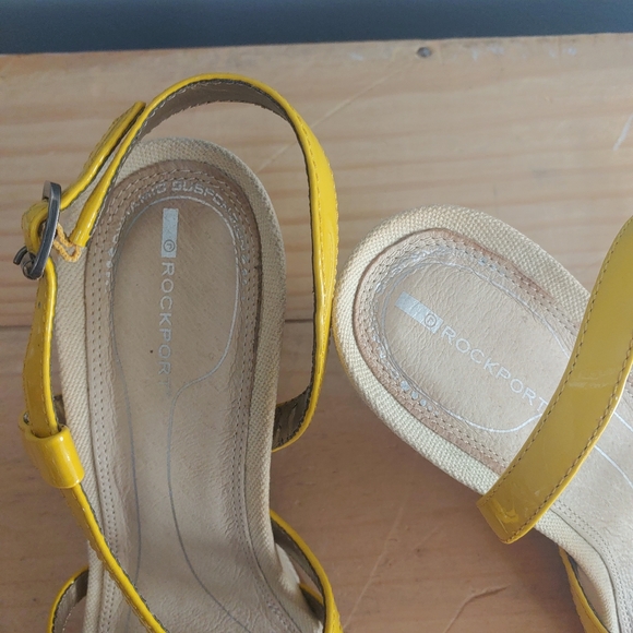 (2/$20) Rockport yellow wedge espadrilles size 7 👑 Host Pick 👑 - Picture 11 of 13